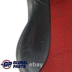 Mini Cooper One R50 Siège Sport Avant Gauche Tissu Kaleido Cuir Tartan Rouge