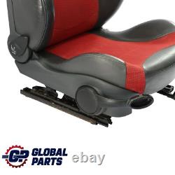 Mini Cooper One R50 Siège Sport Avant Gauche Tissu Kaleido Cuir Tartan Rouge