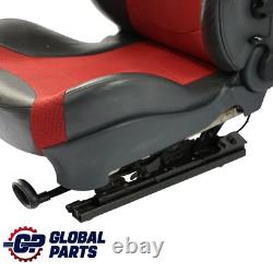 Mini Cooper One R50 Siège Sport Avant Gauche Tissu Kaleido Cuir Tartan Rouge