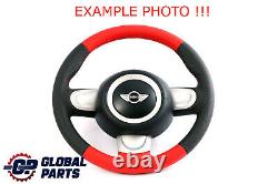 Mini Cooper One R55 R56 R57 R60 R61 Nouveau Volant Sport en Cuir, Rouge