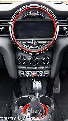 Mini Cooper/S / One F55 F56 F57 Intérieur Rouge Anneaux Kit Pour Modèles With