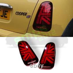 Mini Cooper S One R50 R52 R53 LED Rouge Union Jack Feux Arrière (01-04 Pré-LCI)
