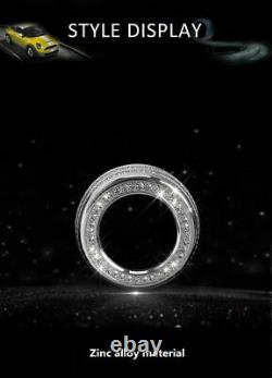 Mini Cooper Température Vitesse du Vent Levier cristal en alliage de zinc Decor Decal Ring