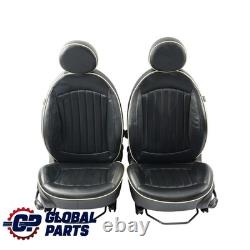 Mini R55 Cooper One Sièges Sport Intérieur Salon En Cuir Noir Intégral
