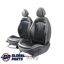 Mini R55 Cooper One Sièges Sport Intérieur Salon En Cuir Noir Intégral