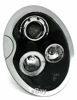 NEUF! Projecteurs pour BMW MINI COOPER R50 R52 R53 2001-2006 Angel Eyes Noir FR