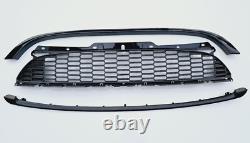 Noir Brillant Grille pour Mini R55 R56 R57 R58 R59 One Cooper Gen 2 LCI 2010+ 3