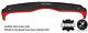 Noir & Rouge Planche De Bord Couverture En Cuir Pour Mini R50 R53 01-06 Style 2
