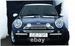 Pour BMW Mini R50 R53 2000- 2006 Noir Projecteur LED Ange Phare Yeux Halo