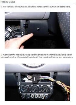 Pour Mini Cabriolet One Cooper R52 Sonorisation Adaptateur Autoradio Volant Clés