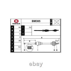 Pour Mini Mini Cooper One Arbre De Transmission Cardan Avant Droit