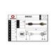 Pour Mini Mini Cooper One Arbre De Transmission Cardan Avant Gauche