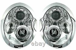 Scheinwerfer für BMW MINI COOPER R50 R52 R53 2001-2006 Standlichtringen Chrom FR