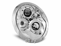 Scheinwerfer für BMW MINI COOPER R50 R52 R53 2001-2006 Standlichtringen Chrom FR