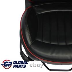 Sièges cuir Mini Cooper One R57 Convertible Chauffés Sport Lounge Noir Rouge Set