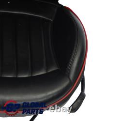 Sièges cuir Mini Cooper One R57 Convertible Chauffés Sport Lounge Noir Rouge Set