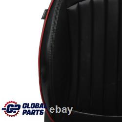 Sièges cuir Mini Cooper One R57 Convertible Chauffés Sport Lounge Noir Rouge Set