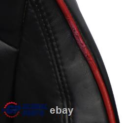 Sièges cuir Mini Cooper One R57 Convertible Chauffés Sport Lounge Noir Rouge Set