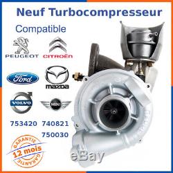 Turbo Chargeur Neuf pour PEUGEOT 1007 1.6 HDI 110 cv 753420-0004, 750030-5001S