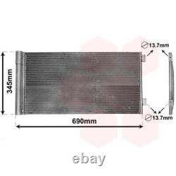 VAN WEZEL Condenseur Climatisation Pour MINI Mini R56 Cooper One R57 R59 John