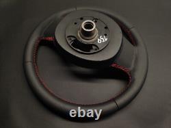 Volant Mini Cooper ONE R55 R56 R57 2 rayons cuir point rouge