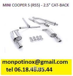 # échappement Inox avec ou sans valves Mini Cooper Mini One R50 R53 R56 F56